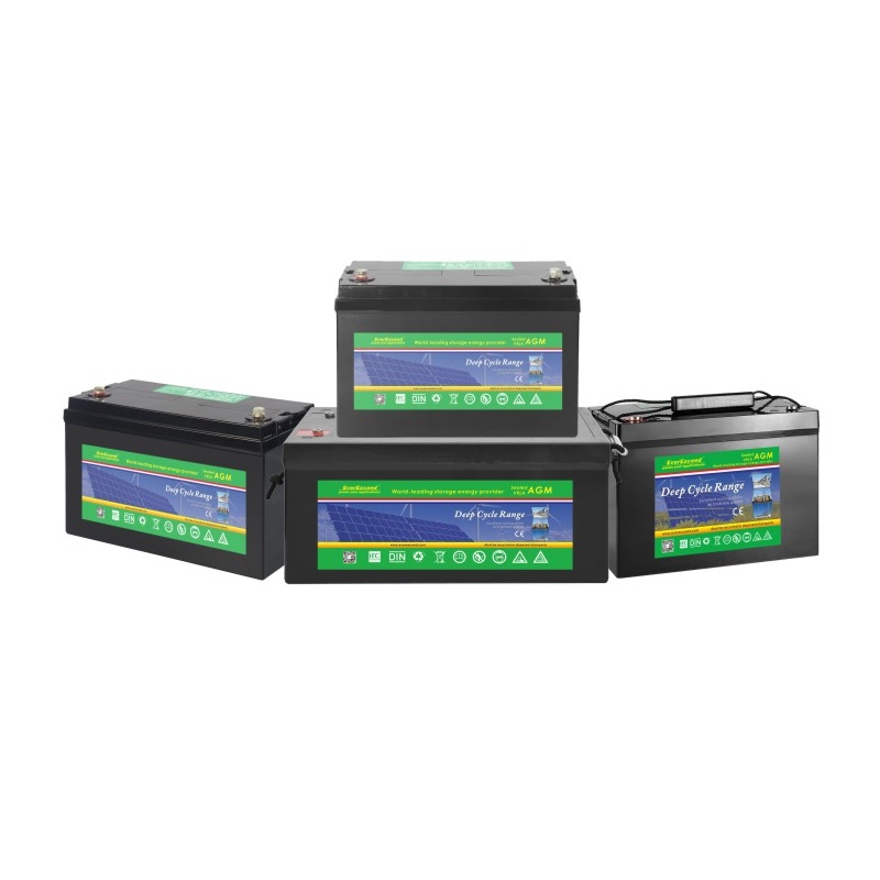 รอบลึก agm ช่วงพลังงานแสงอาทิตย์ vrla แบตเตอรี่