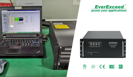 แบตเตอรี่ลิเธียมเทเลคอมแบบติดตั้งบนแร็คของ EverExceed สามารถใช้งานร่วมกับเครื่องแปลงกระแสไฟฟ้ายี่ห้อ DPC ได้แล้ว