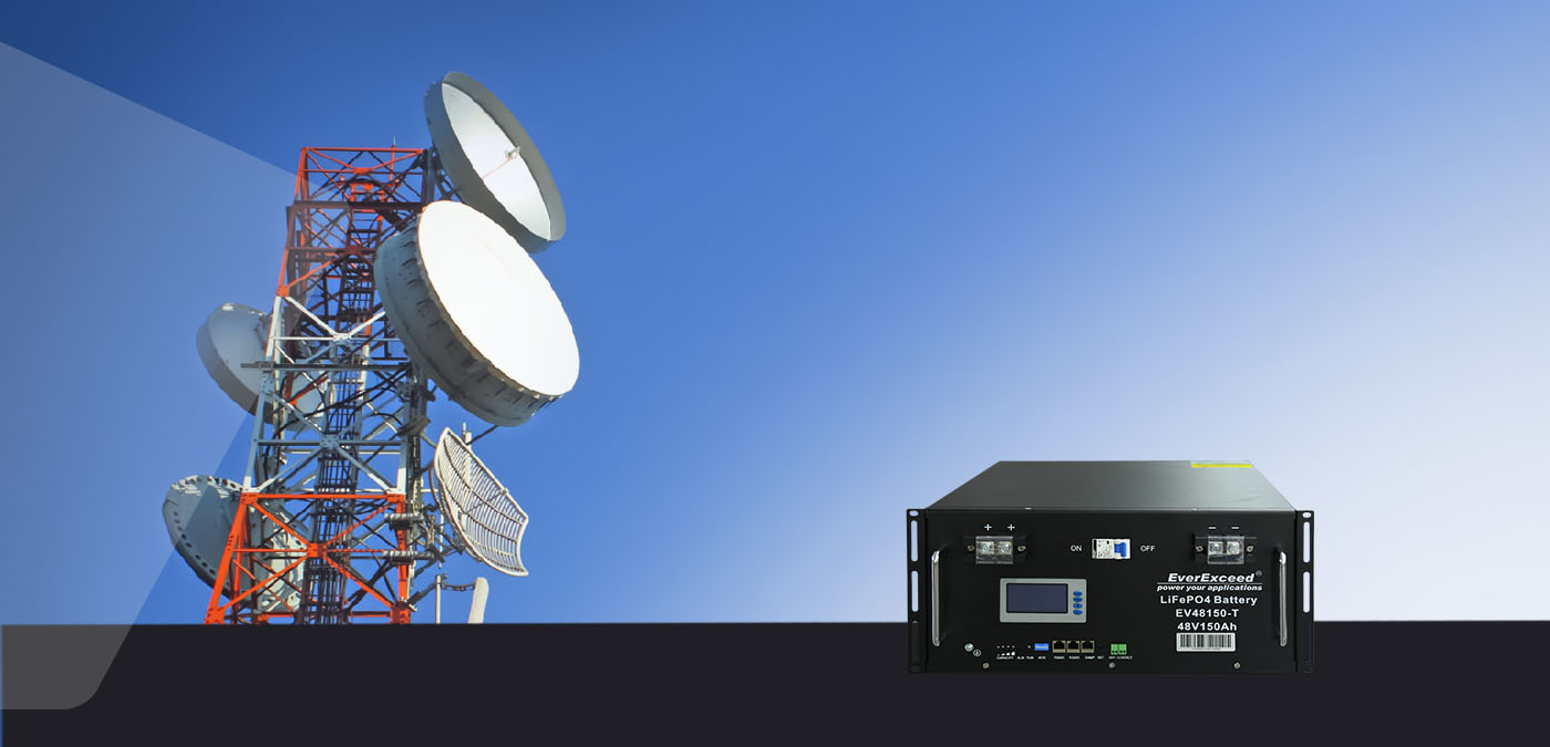 แบตเตอรี่โทรคมนาคม LiFePO4 48V 150Ah